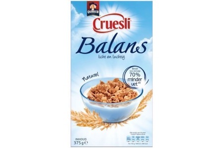 quaker cruesli balans naturel