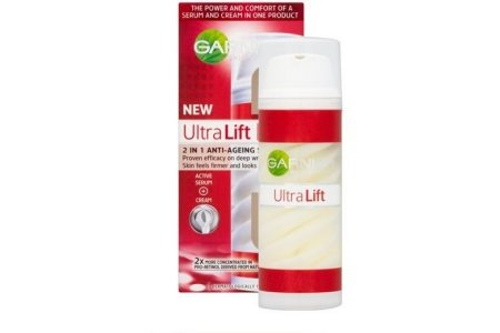 garnier ultralift serum nachtcreme