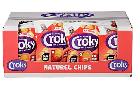 croky chips naturel doos