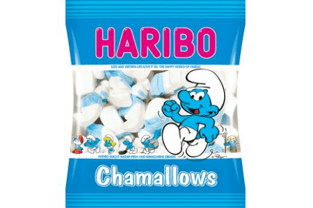 haribo chamallows smurfen