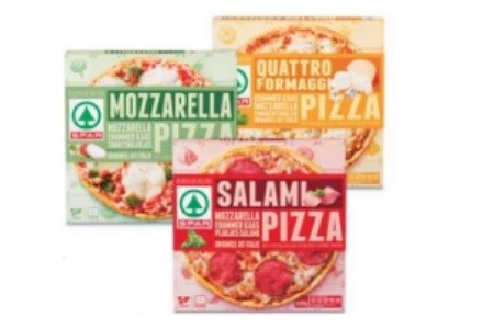 spar krokante pizzas