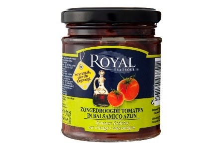 royal zongedroogde tomaten in balsamico azijn
