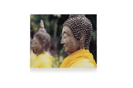 foto op acryl yellow buddha 