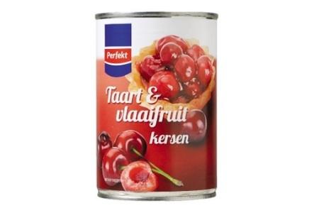 perfekt taart en vlaaifruit kersen