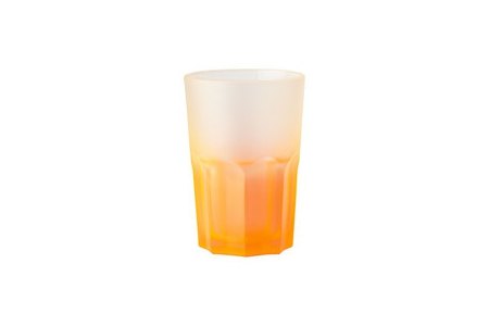 glas in neonkleur 40ml oranje