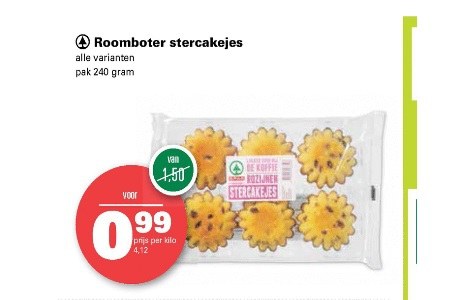 roomboter rozijnen stercakes