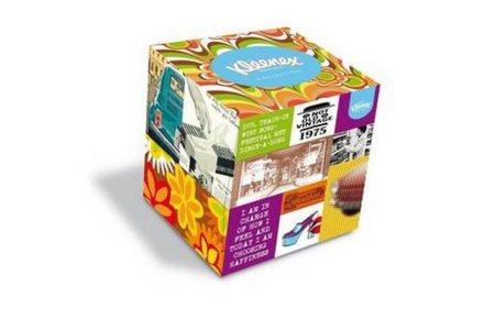 kleenex vintage collection tissue box
