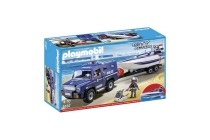 playmobil politieterreinwagen met speedboot