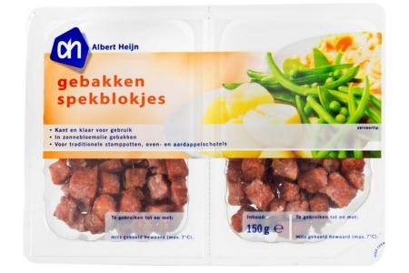 ah gebakken spekblokjes