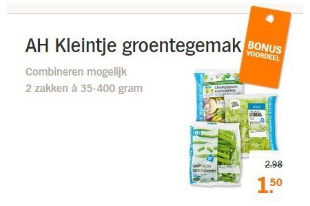 ah kleintje groentegemak