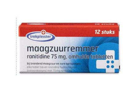 trekpleister maagzuurremmer 75 mg ranitidine