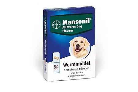 mansonil all worm flavour hond adult