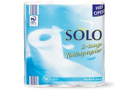 solo 2 laags toiletpapier