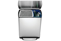 simplehuman afvalemmer rectangular rvs 30 16 liter