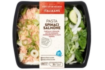 ah verse pasta spinazie zalm
