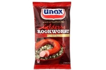 unox vlees rookworst