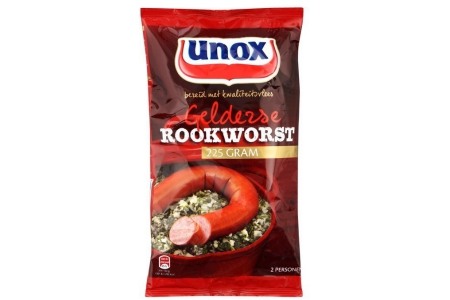 unox vlees rookworst