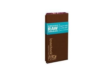 lovechock raw chocolade met cacaonibs a a en zeezout