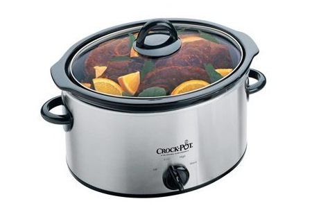 crock pot slow cooker 3 5l chroom