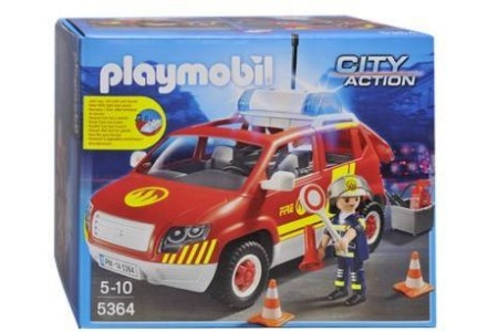 playmobil brandweercommandant dienstauto