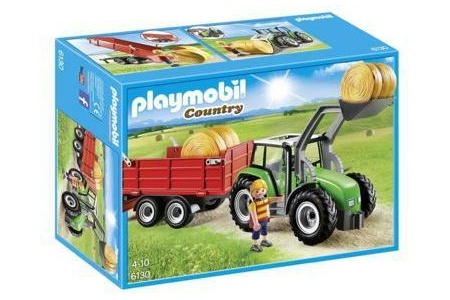 playmobil 6130 tractor met aanhangwagen