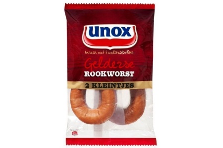 unox vlees rookworst gelders 2 kleintjes