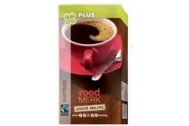 plus fairtrade koffie snelfiltermaling