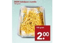 deen kabeljauw crumble