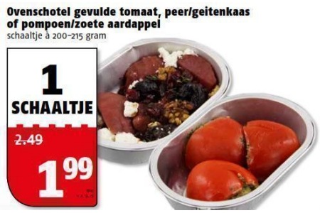 ovenschotel gevulde tomaat peer geitenkaas of pompoen zoete aardappel