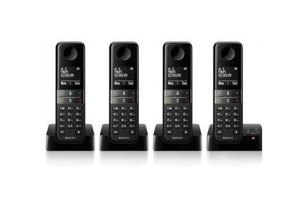 philips dect telefoon d4554b 22 quattro