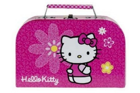 hello kitty koffer met haaraccessoires