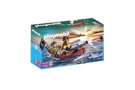 playmobil piratenroeiboot met hamerhaai