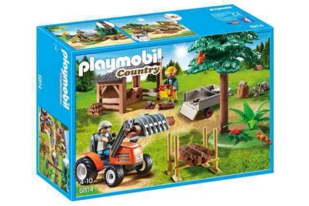 playmobil 6814 houthakker met tractor