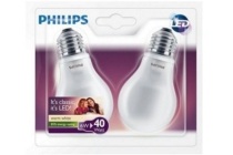 philips bulb mat led e27 6w 40w duopack