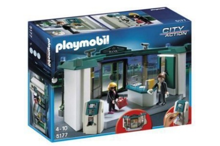 playmobil cityaction 5177 bankkantoor met geldautomaat