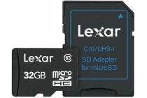 lexar 32gb microsd class 10 adapter