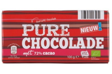 biologische pure chocolade