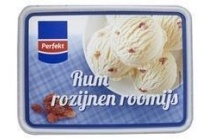 perfekt rum rozijnen roomijs