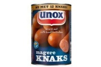 unox knakworst magere knaks