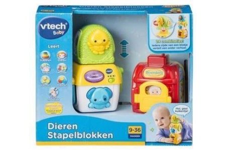 v tech baby dieren stapelblokken