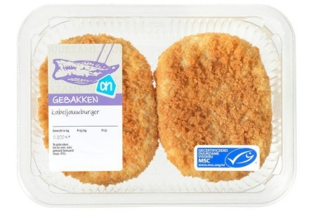 ah gebakken kabeljauwburger