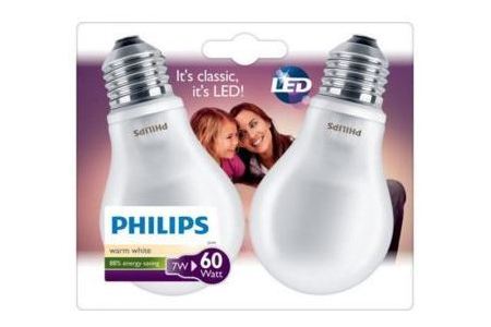 philips bulb mat led e27 8w 60w