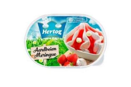 hertog ijs aarbei meringue 900 ml