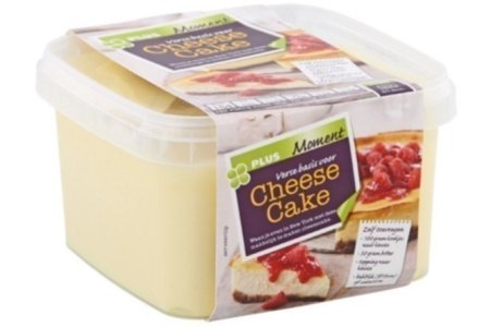 plus moment verse basis voor cheesecake