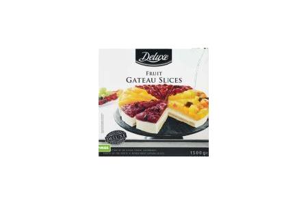 delicieux gemixte fruittaart fruit gateau slices