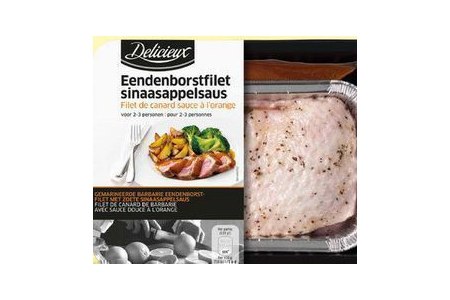 eendenborstfilet met sinaasappelsaus