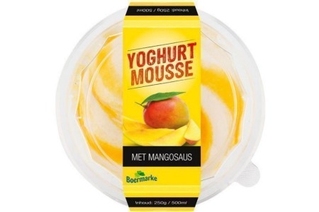 boermarke yoghurt mousse met mangosaus