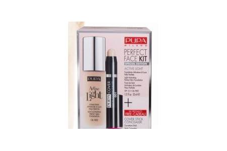 pupa perfect face kit active light foundation