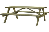 picknicktafel exclusive recht 180x70 cm