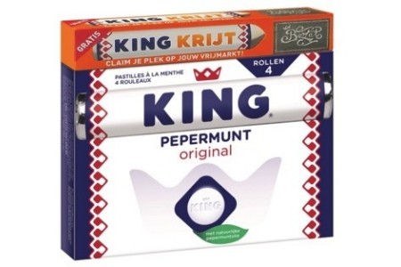 king pepermunt met stoepkrijt koningsdagverpakking